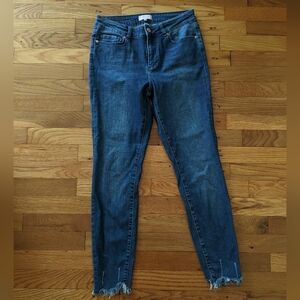 Ted Baker Catrina Uneven Raw Hem Skinny Jeans